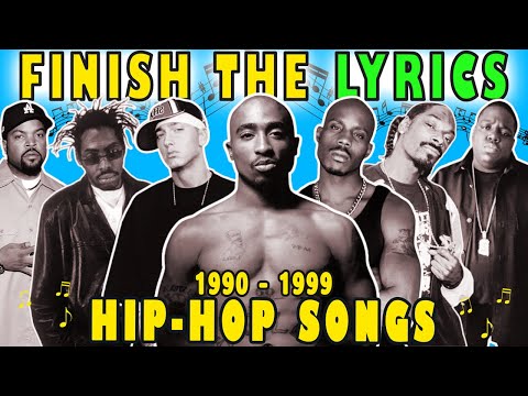 Finish the Lyrics 90s Hip Hop Song | Best of Old School Rap Songs | Throwback Rap | Lyrics Challenge