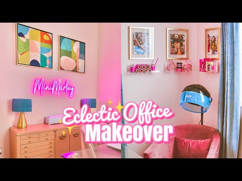 Eclectic Office & Beauty Room Extreme Makeover!! | Bre's House To Home