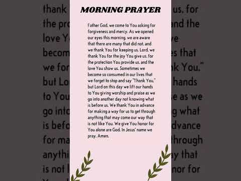 MORNING PRAYER #prayer #prayerforyou #jesus #divinemercy #shorts