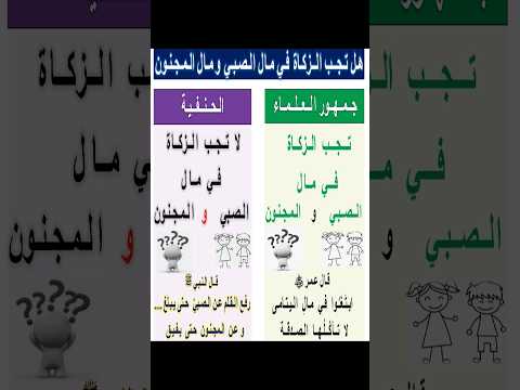 هل تجب الزكاة في مال الصبي ومال المجنون       #زكاة_المال #زكاه #زكاة #الزكاة