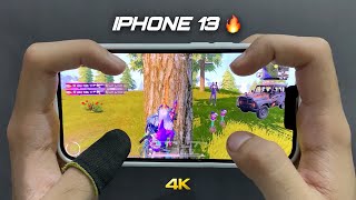 iPhone 13 HANDCAM 🔥/ HDR+Extreme Graphic Settings PUBG Gaming Test 😍/ iOS 18.3.2