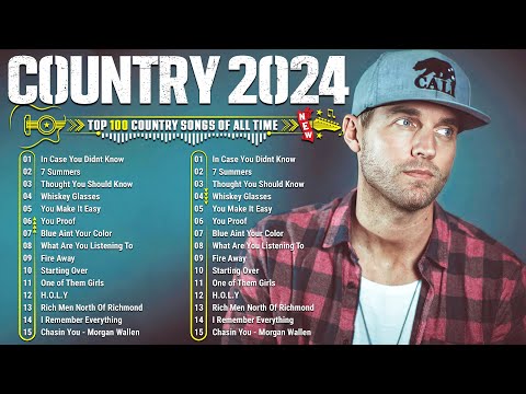 Country Music Playlist 2024 - Brett Young, Luke Bryan, Luke Combs, Chris Stapleton, Morgan Wallen