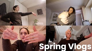 Prepare with me | taking off my nails, shower, hair | Spring Vlogs