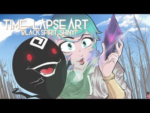 Black Spirit, Shiny! - Time-lapse Art Video