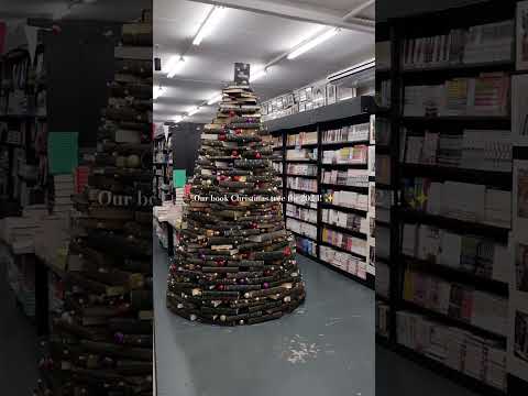 Now it feels like Christmas! 🎄📚✨️ #bookchristmastree #booktree #booktube #kennysbookshop