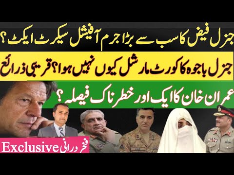 Gen Faiz Hameed court martial | Imran Khan’s civil disobedience | Gen Bajwa’s role| Fakhar Durrani