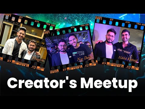 Meet India's Top Creators At An Unacademy & Nas Daily Event! | Mangesh Shinde Vlog