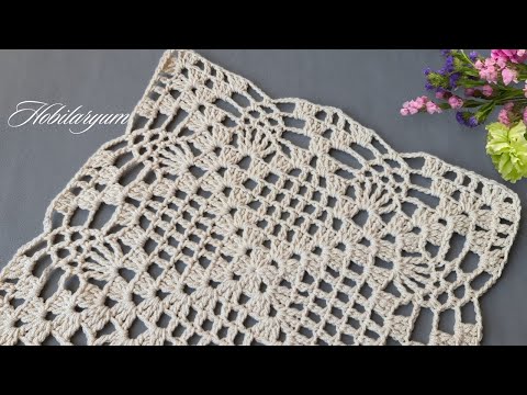 “Zariflikte Ustalaşın: Bu Muhteşem Deseni Nasıl Örersiniz?” Runner Modeli - Crochet