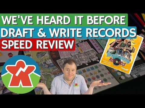 Draft & Write Records - Board Game Review - We've Heard It Before