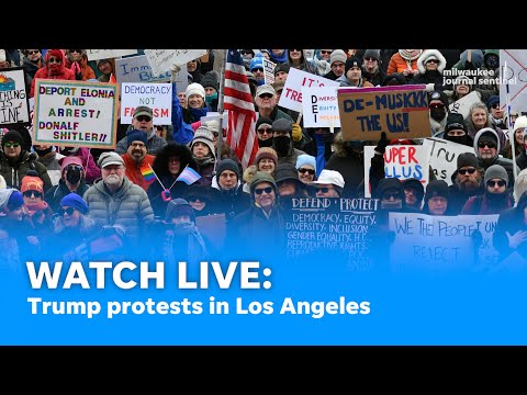 LIVE: Los Angeles protest against Donald Trump administration, Elon Musk, DOGE Project 2025