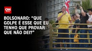 Bolsonaro nega plano de golpe em manifestação no RJ | AGORA CNN