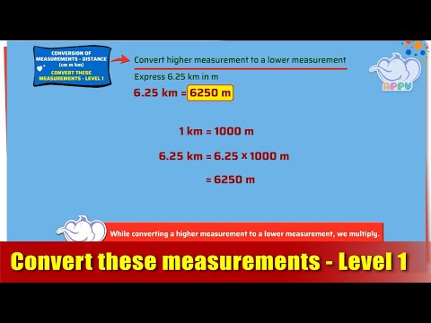 G5 - Module 13 - Ex1 - Convert these measurements - Level 1 | Appu Series | Grade 5 Math Learning