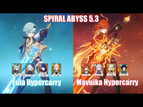 C0 Eula Hypercarry & C0 Mavuika Hypercarry | Spiral Abyss 5.3 | Genshin Impact