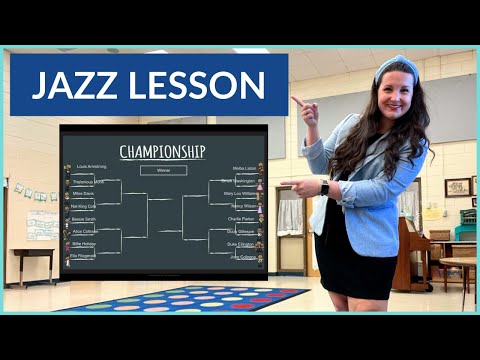 Super Easy JAZZ MUSICIAN BRACKET for Elementary Music Class