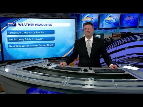 Video: Mild day with warmer weekend ahead