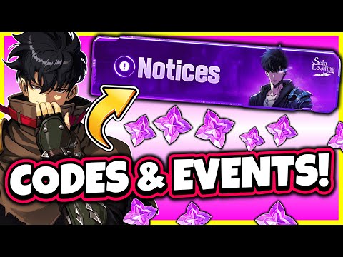 CODES TO REDEEM! EXPIRING SOON! NEW EVENTS & NOTICES! [Solo Leveling: Arise]