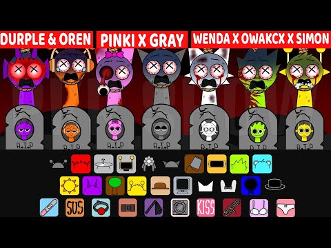 Incredibox Sprunki Sinner Edition But EVERYONE DIED! SUS KISS MOD All Reactions