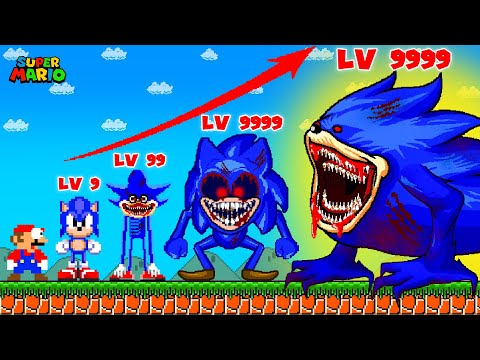 Super Mario Bros. but Evolution of Shin Sonic Tapes | Game Animation