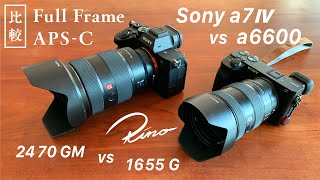 【カメラレビュー】Sony a7Ⅳとa6600を撮り比べ フルサイズとAPS-Cの差って？【2470GM vs 1655G】