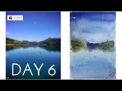 Watercolor Painting: Spider Web | Speedpainting - INSTA APRIL | Day 6