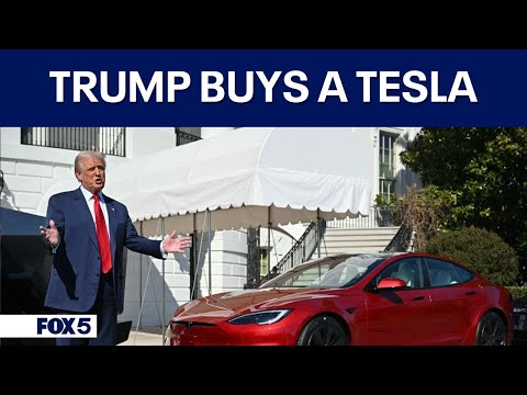 WATCH: Trump purchases Tesla  | FOX 5 DC