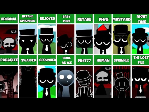 Incredibox Sprunki | ALL BLACK in Random Different Mods