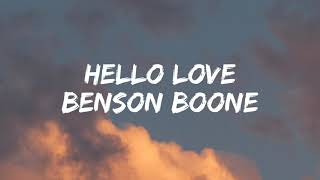 Benson Boone - Hello Love [Lyrics]