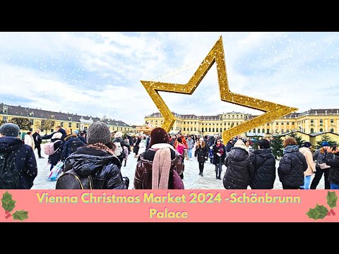 Schönbrunn Christmas Market | Vienna Austria 2024 | Here We Go Walks