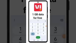 Vi Free 1GB Data New Code🔥 2025 ! Vi Free Data 2025 !! Vi Free Recharge #shorts😱