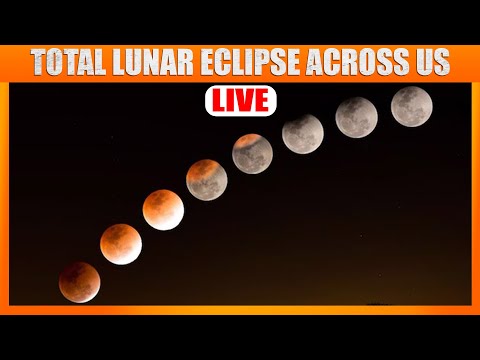 LIVE Update: View of Total Lunar Eclipse Across U.S from Griffith Observatory in Los Angeles | News9