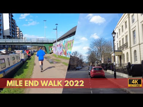 Mile End Walk 2022 | East London Walking Tour | 4K HD| Every Tube Station in London! | Here We Go