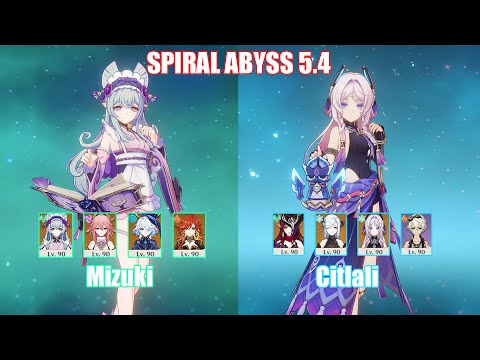 C0 Mizuki & C0 Citlali | Spiral Abyss 5.4 | Genshin Impact