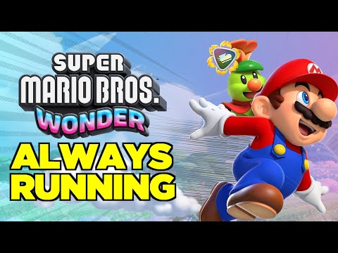 Super Mario Bros. Wonder but I'M ALWAYS RUNNING!