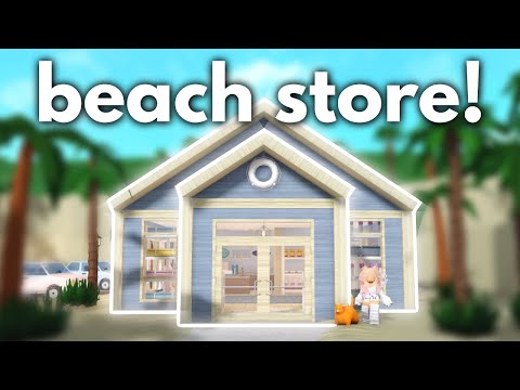 Building a BEACH STORE in Bloxburg