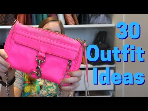 Ways To Wear A Neon Pink Bag! Rebecca Minkoff Mini MAC  ~ #30wears Challenge