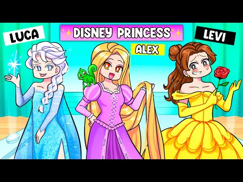 Alex & The Squad Dress as DISNEY PRINCESS in Dress to Impress!