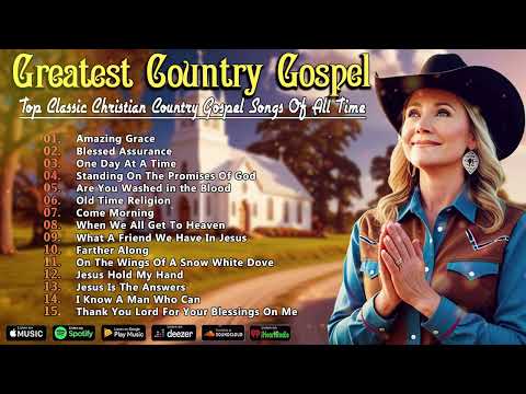 Best Inspirational Old Country Gospel Songs Collection - Christian Country Music 2024