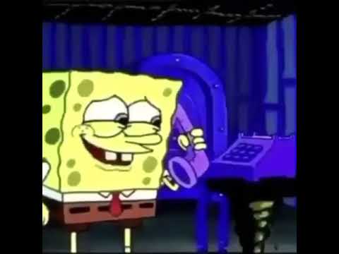 Leaked footage of SpongeBob talking to Sandy on the phone