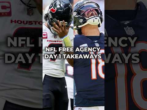 NFL Free Agency Day 1 Takeaways #nfl #nflnews #nflfreeagency #nflfootball #shorts