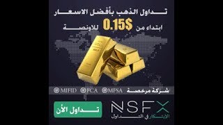 تداول الذهب والنفط مع شركة عالمية مرخصة NSFX ✅