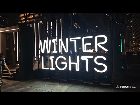 Live streaming Winter Lights Canary Wharf London 2025