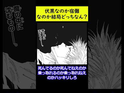 伏黒なのか宿儺なのか結局どっちなん？