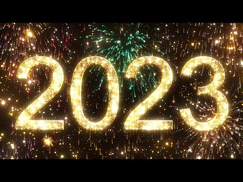 2023 Countdown New Year's Eve Midnight Clock Animation