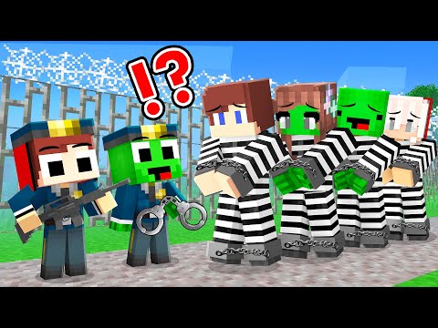 How Baby JJ and Mikey Became POLICEMAN and ARREST their PARENTS in Minecraft - Maizen