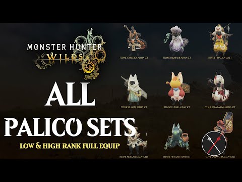 MH WILDS - ALL PALICO ARMOR SETS SHOWCASE