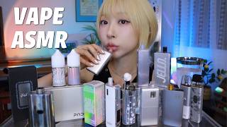 VAPE ASMR) SILVER-COLORED VAPES COLLECTION🤍✨ | 여름에 어울리는 실버 컬러 전자담배 모아보기