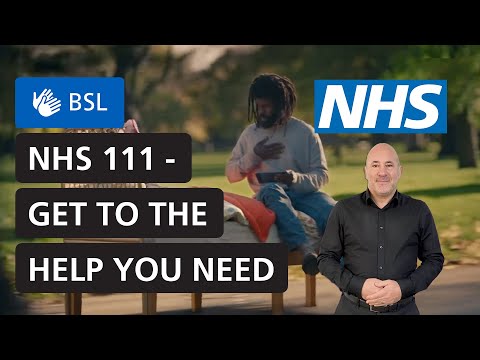 NHS 111 | Get to the help you need (BSL)