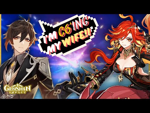 Zhongli JP VA PULLS for his IRL WIFE!! | Mavuika Banner Pulls Genshin Impact ENG SUB