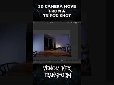 3D Camera Move From A Tripod Shot #vfx #blender #compositing #nuke