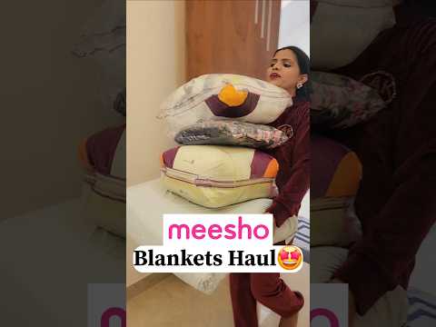 Meesho Winter Blanket under 500/- #shorts #ytstudio #trendingnow #meeshohaul